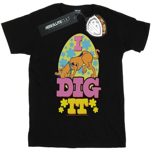 textil Niña Camisetas manga larga Scooby Doo Easter I Dig It Negro