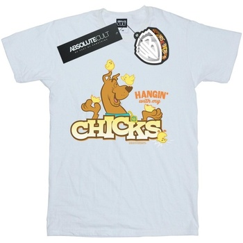 textil Niña Camisetas manga larga Scooby Doo Hangin With My Chicks Blanco