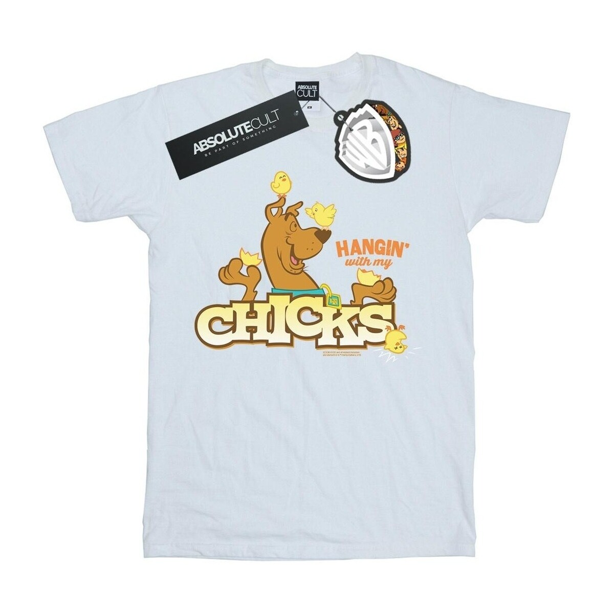 textil Niña Camisetas manga larga Scooby Doo Hangin With My Chicks Blanco