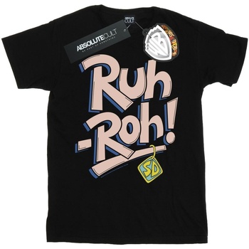 textil Niña Camisetas manga larga Scooby Doo Ruh-Roh Dog Tag Negro