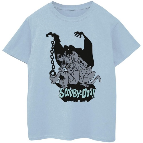 textil Niña Camisetas manga larga Scooby Doo Scared Jump Azul