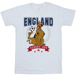 textil Niña Camisetas manga larga Scooby Doo England Football Blanco