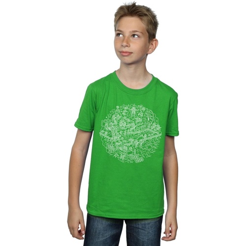 textil Niño Camisetas manga corta Disney Christmas Death Star Verde