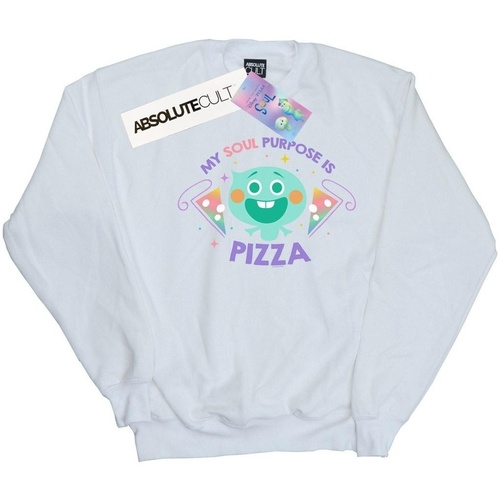 textil Niña Sudaderas Disney Soul 22 Soul Purpose Is Pizza Blanco