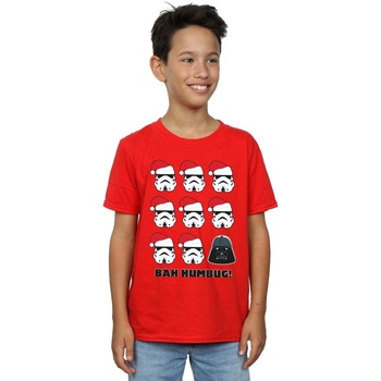 textil Niño Camisetas manga corta Disney Christmas Humbug Rojo