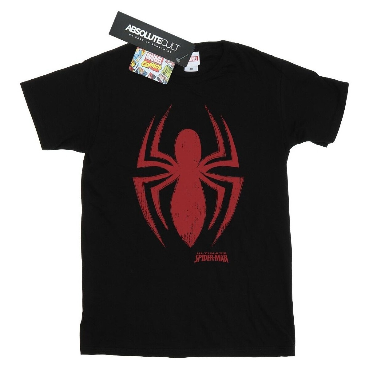 textil Niña Camisetas manga larga Marvel Spider-Man Logo Negro
