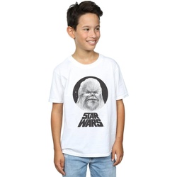 textil Niño Camisetas manga corta Disney Chewbacca Sketch Blanco
