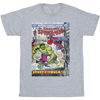 textil Niña Camisetas manga larga Marvel Spider-Man VS Hulk Cover Gris
