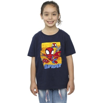 textil Niña Camisetas manga larga Marvel Spidey And His Amazing Friends Flying Azul