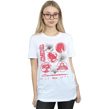 textil Mujer Camisetas manga larga Disney Mulan Movie Icons Blanco