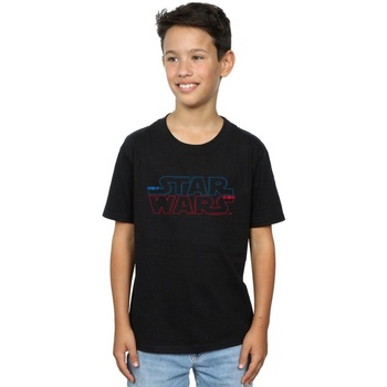 textil Niño Camisetas manga corta Disney Lightsaber Logo Negro