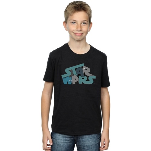 textil Niño Camisetas manga corta Disney Death Star Jumble Logo Negro