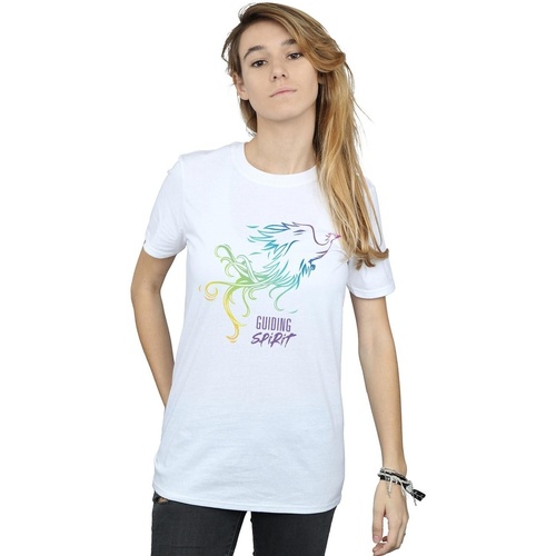 textil Mujer Camisetas manga larga Disney Mulan Movie Phoenix Guiding Spirit Blanco