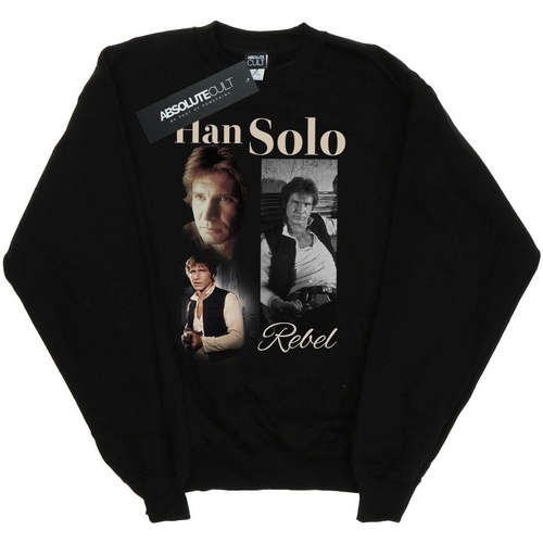 textil Niña Sudaderas Disney Han Solo 90s Style Negro