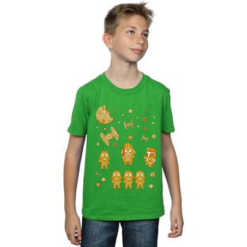textil Niño Camisetas manga corta Disney Gingerbread Empire Verde