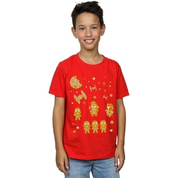 textil Niño Camisetas manga corta Disney Gingerbread Empire Rojo