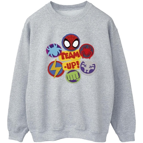 textil Mujer Sudaderas Marvel Spidey And His Amazing Friends Team Up Gris