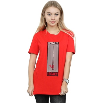 textil Mujer Camisetas manga larga Disney Mulan Movie Legacy Sword Rojo
