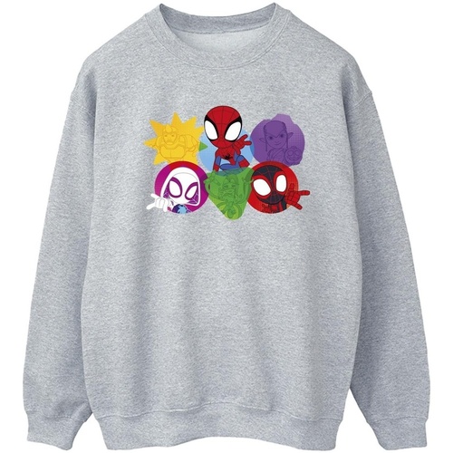 textil Mujer Sudaderas Marvel Spidey And His Amazing Friends Faces Gris