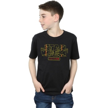 textil Niño Tops y Camisetas Disney Target Logo Negro