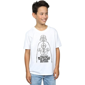 textil Niño Camisetas manga corta Disney Rule The Galaxy Blanco