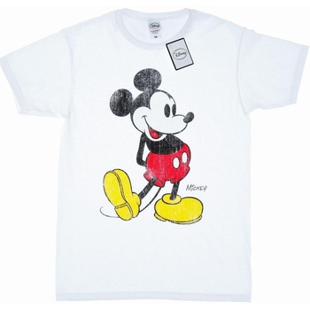 textil Mujer Camisetas manga larga Disney Mickey Mouse Classic Kick Blanco