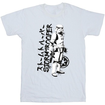 textil Niño Camisetas manga corta Disney Japanese Stormtrooper Blanco