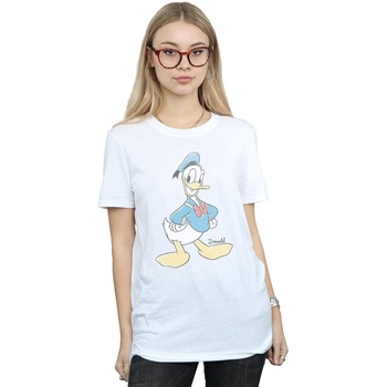 textil Mujer Camisetas manga larga Disney Donald Duck Classic Donald Blanco