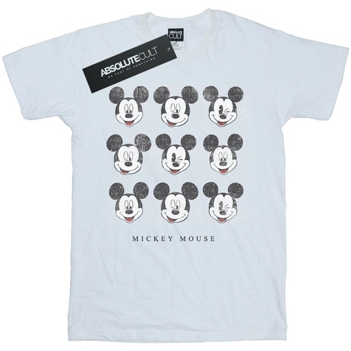 textil Mujer Camisetas manga larga Disney Mickey Mouse Wink And Smile Blanco