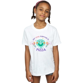 textil Niña Camisetas manga larga Disney Soul 22 Soul Purpose Is Pizza Blanco