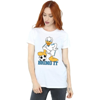 textil Mujer Camisetas manga larga Disney Donald Duck Bring It Blanco