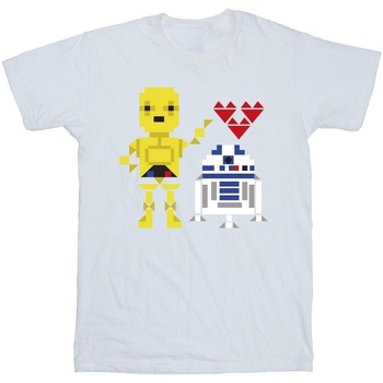 textil Niño Camisetas manga corta Disney Heart Robot Blanco