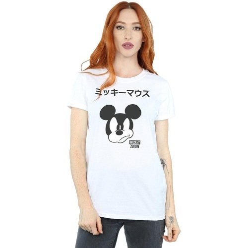 textil Mujer Camisetas manga larga Disney Mickey Mouse Japanese Blanco