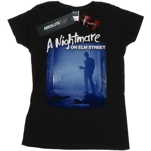 textil Mujer Camisetas manga larga A Nightmare On Elm Street Freddy Is Waiting Negro