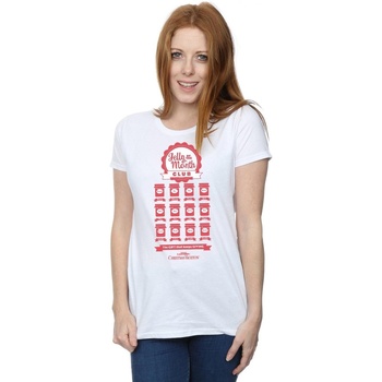 textil Mujer Camisetas manga larga National Lampoon´s Christmas Va Jelly Club Blanco