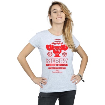 textil Mujer Camisetas manga larga National Lampoon´s Christmas Va  Gris