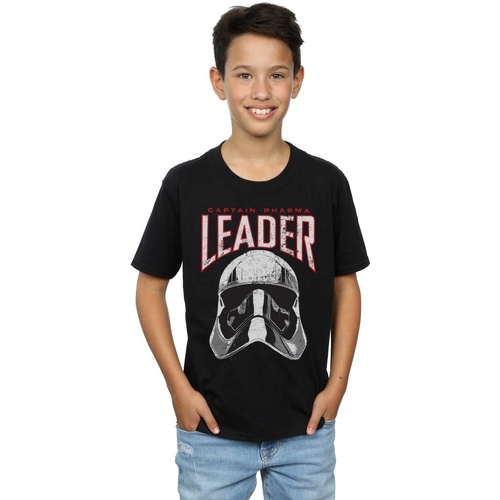 textil Niño Camisetas manga corta Disney The Last Jedi Leader Helmet Negro