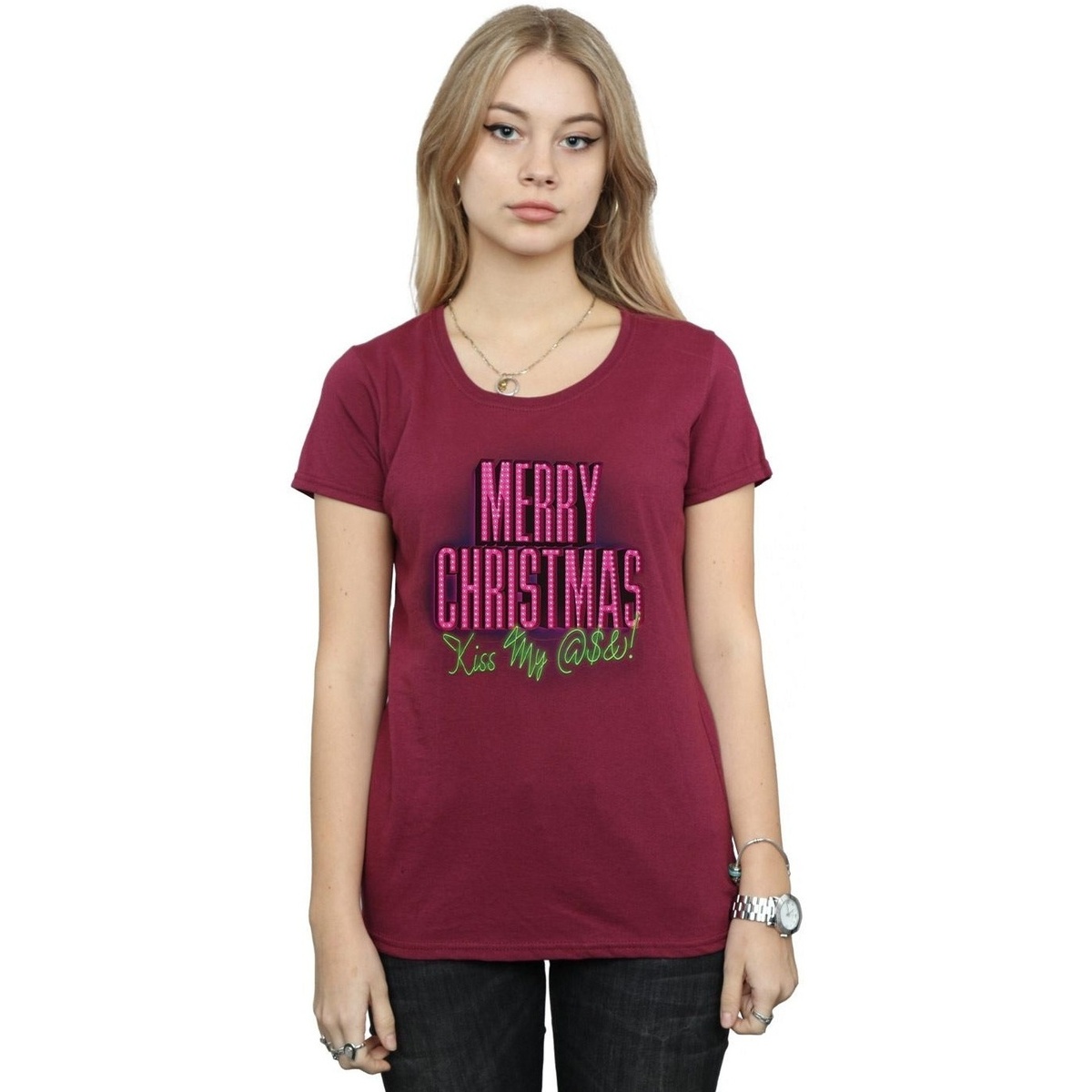 textil Mujer Camisetas manga larga National Lampoon´s Christmas Va Kiss My Ass Multicolor