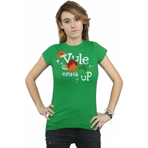 textil Mujer Camisetas manga larga National Lampoon´s Christmas Va Yule Crack Up Verde