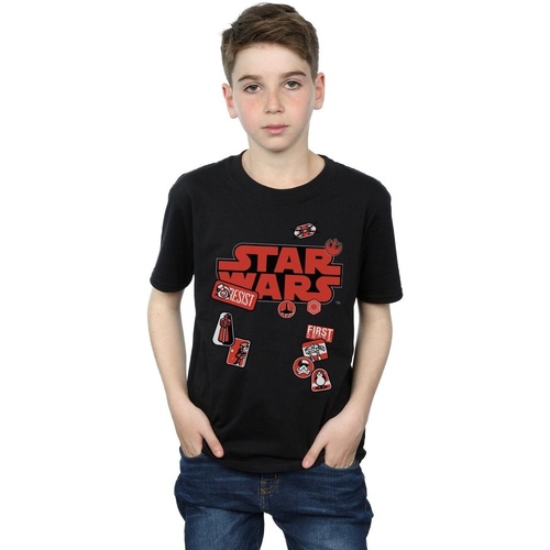 textil Niño Camisetas manga corta Disney The Last Jedi Badges Negro