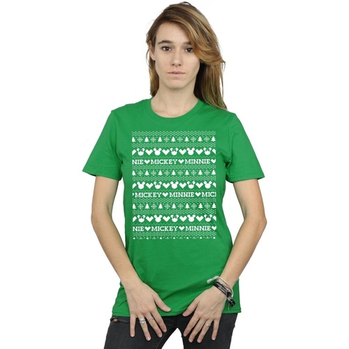 textil Mujer Camisetas manga larga Disney BI36394 Verde