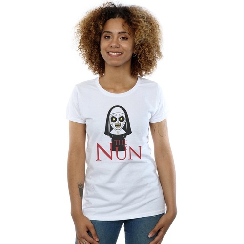 textil Mujer Camisetas manga larga The Nun Chibi Scare Blanco