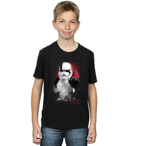 textil Niño Camisetas manga corta Disney The Last Jedi Stormtrooper Brushed Negro