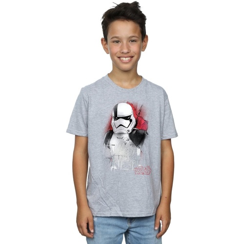 textil Niño Camisetas manga corta Disney The Last Jedi Stormtrooper Brushed Gris