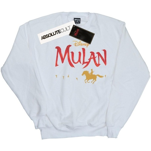 textil Hombre Sudaderas Disney Mulan Movie Logo Blanco