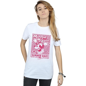 textil Mujer Camisetas manga larga Disney Minnie Mouse Summer Party Blanco