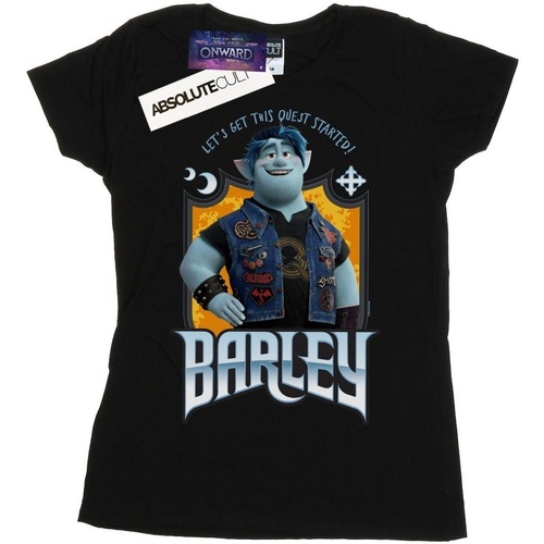 textil Mujer Camisetas manga larga Disney Onward Barley Pose Negro