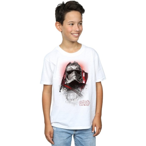 textil Niño Tops y Camisetas Disney The Last Jedi Captain Phasma Brushed Blanco