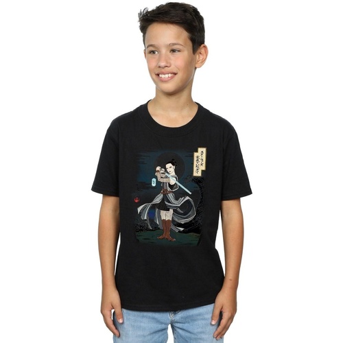 textil Niño Camisetas manga corta Disney The Last Jedi Japanese Rey Negro