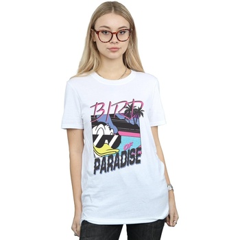textil Mujer Camisetas manga larga Disney Donald Duck Bird Of Paradise Blanco